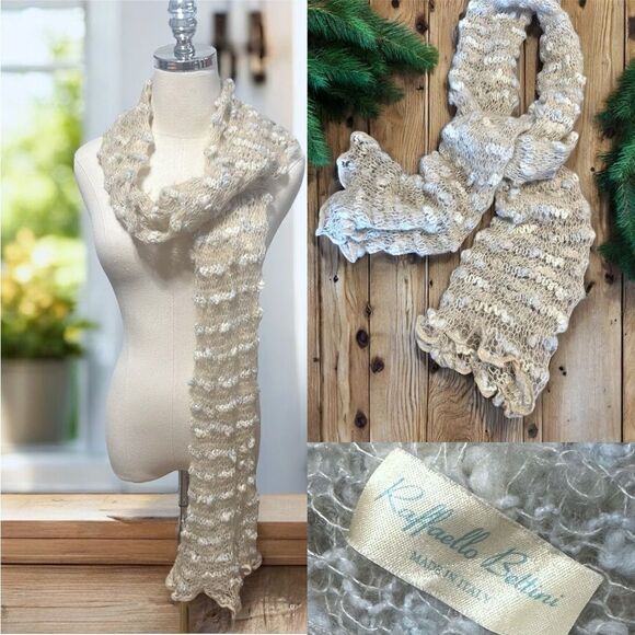 🔥 Raffaello Bettini Italian Knitted Light Scarf - Picture 1 of 11